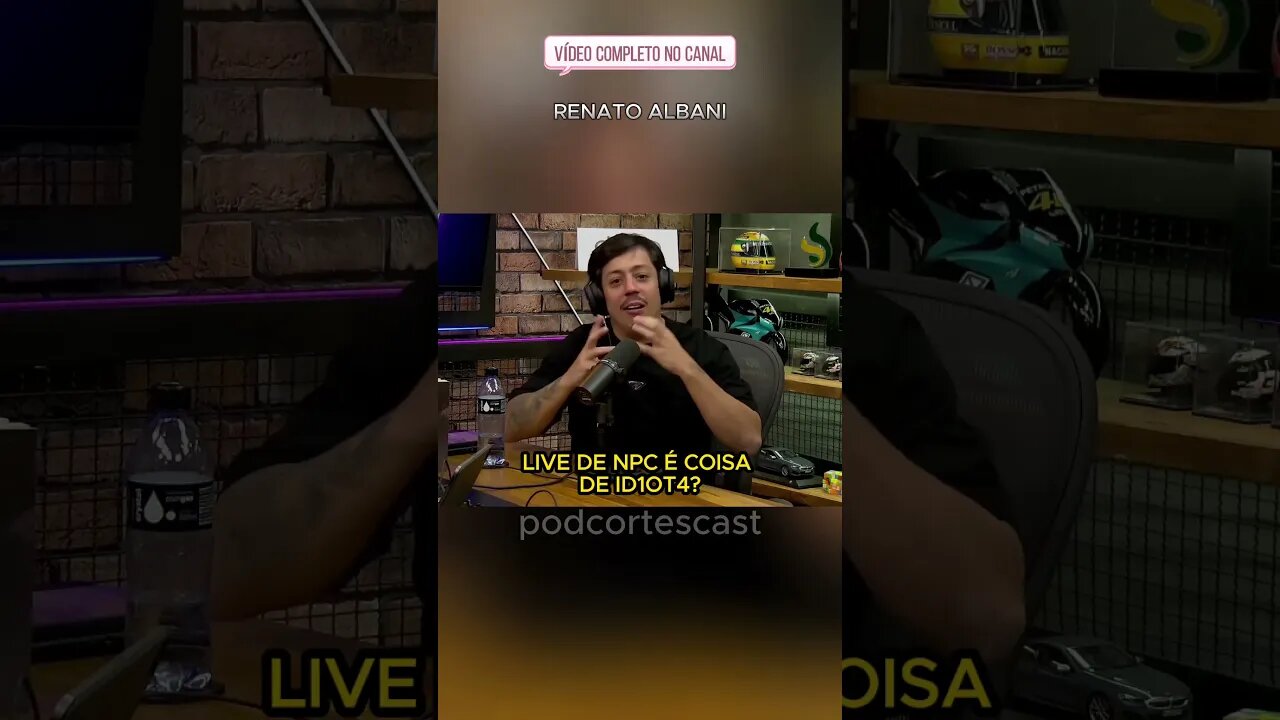 LIVE DE NPC É COISA DE ID1OT4? #npc #livenpc #renatoalbani #cortesdepodcast #melhoresmomentos