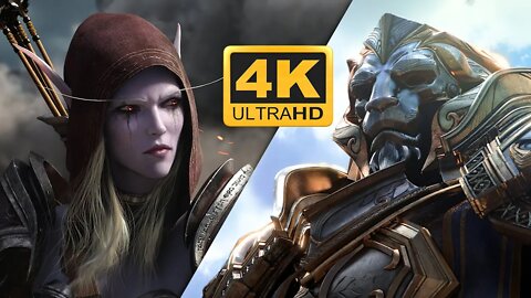 World of Warcraft Battle For Azeroth Cinematic whom the bell 4k (Remastered with Neural Network AI)