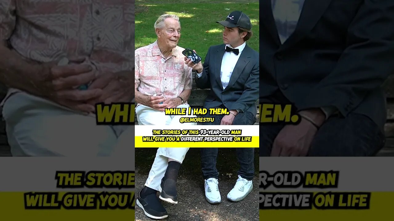 THIS 93-YEAR-OLD MAN GIVES AWAY MUCH NEEDED WISDOM! 👀🥺