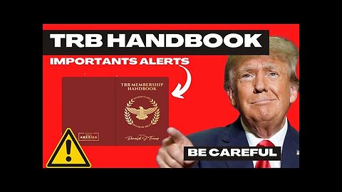 TRB MEMBERSHIP HANDBOOK - TRB MEMBERSHIP HANDBOOK REVIEW ⚠️WARNING!!⚠️ - TRUMP TRB HANDBOOK