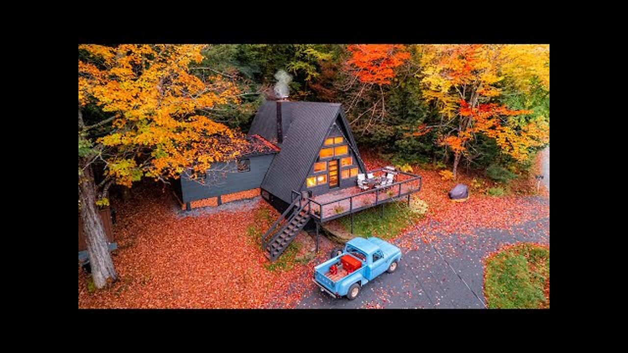 Experience Autumn Fall Foliage Hunting from Vermont A-Frame Cabin