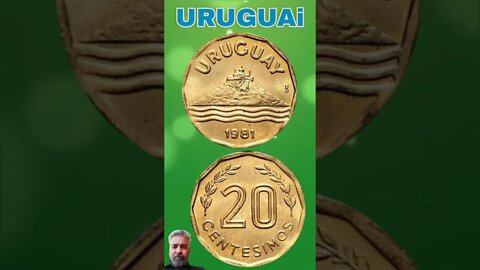 Uruguai 20 Centesimos 1981.#shorts #education #coinnotesz