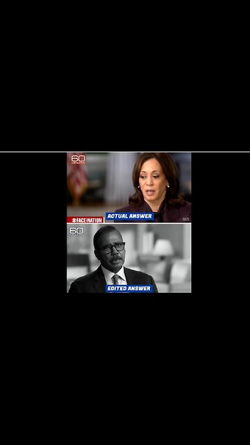 60 Minutes: Kamala Harris' WORD SALAD GONE: Watch actual & edited Interview Clips
