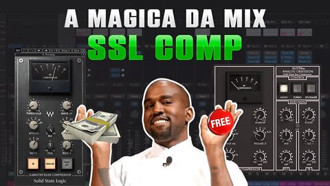 SSL COMPRESSOR - PAGO OU GRÁTIS? (Wave & Analog Obsession ) #wavesplugins #analogobsession