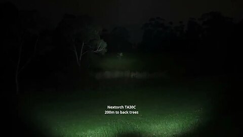 Beamshot test: Nextorch TA30C @ 200m