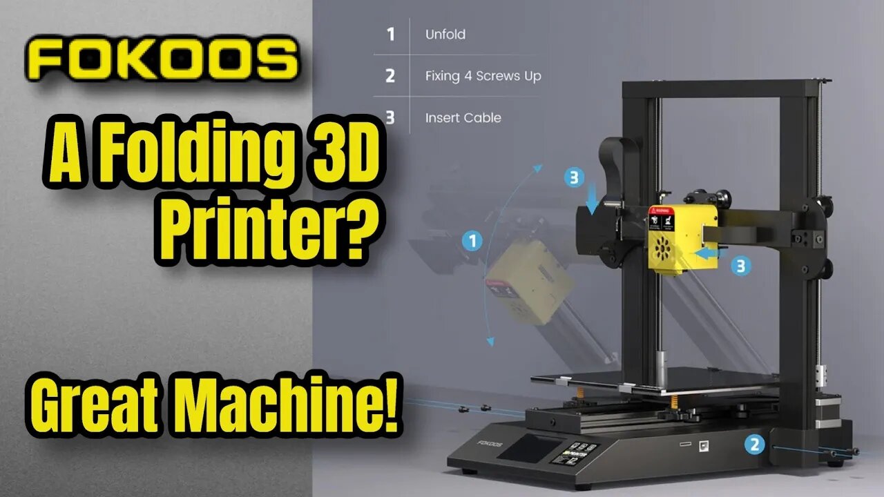 FOKOOS ODIN-5 F3 - FOLDING 3D PRINTER