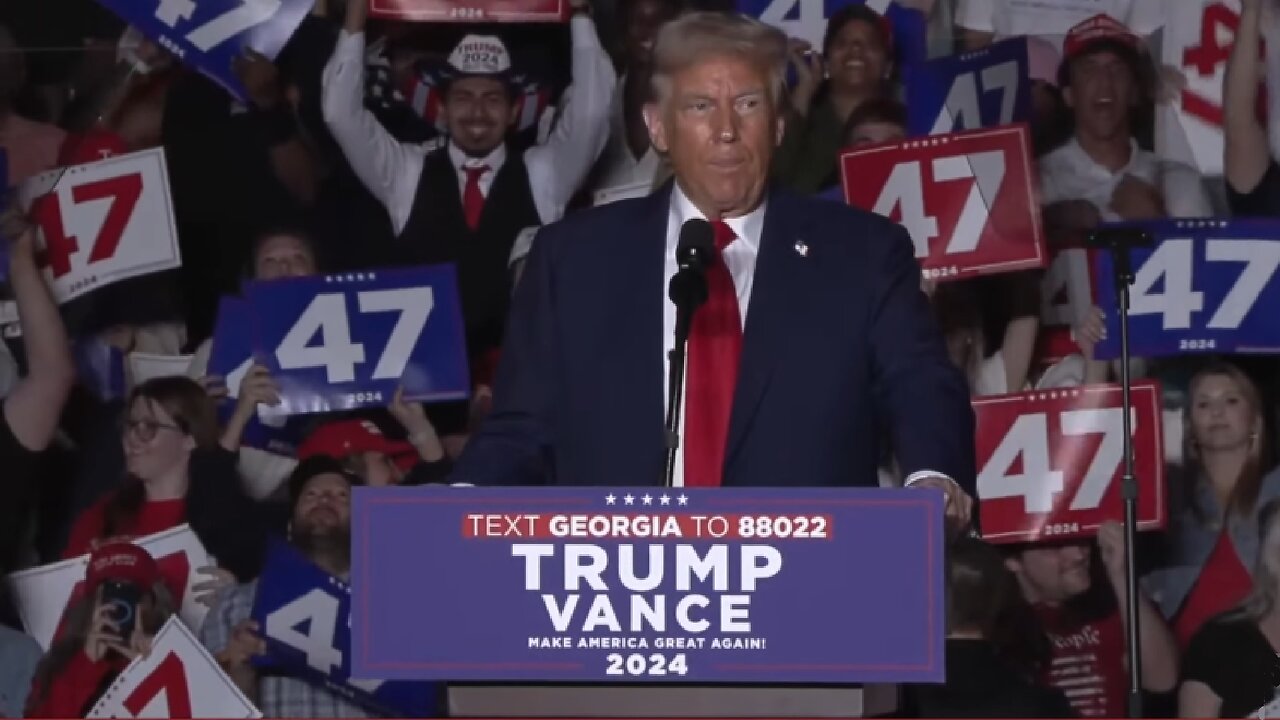 LIVE ~ President Donald Trump Speaks at a Rally in Atlanta, Georgia ~ October 28 2024