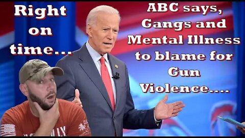 ABC says Gangs and Mental illness are the cause of Gun Violence?... Right on time for the Dems...