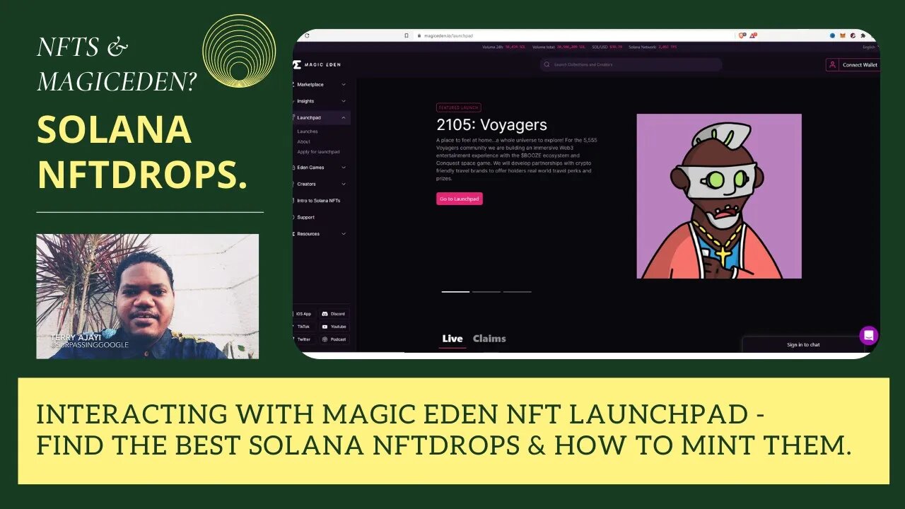 Interacting With Magic Eden NFT Launchpad - Finding The Best NFT Drops On Solana & How To Mint Them.