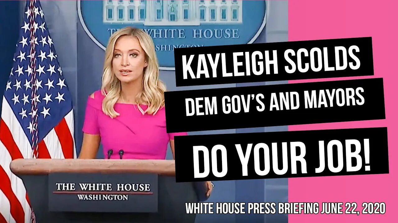 Kayleigh McEnany to Dem Governors and Mayors: Step Up and Do Your Job!