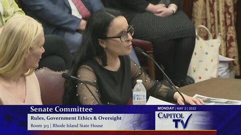 Adriana Bonilla Speaks To Senate Oversight Cmte. On Failed Promises Of Change From RI Ed. Comm. Infante-Green