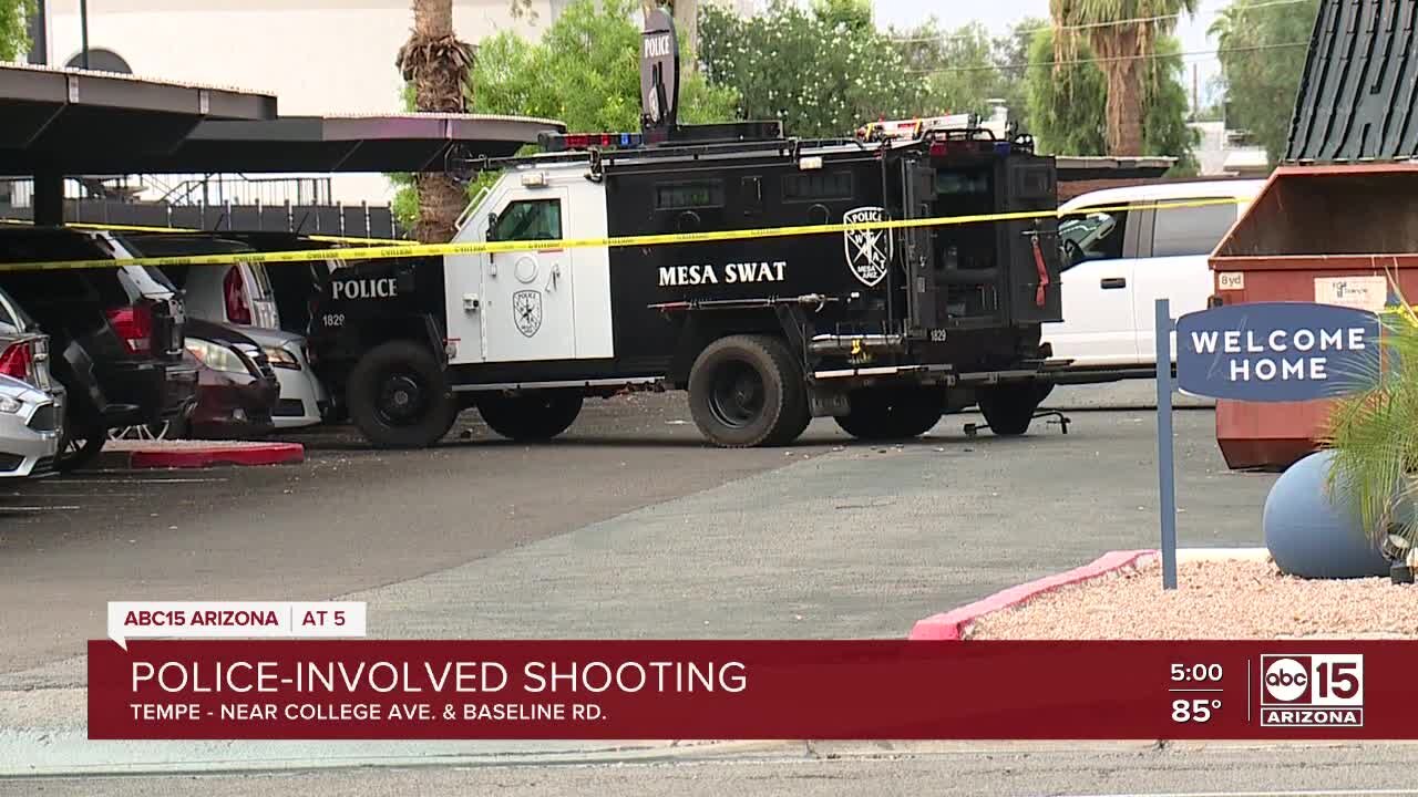 Bank robbery suspect shot and killed by Mesa officers in Tempe