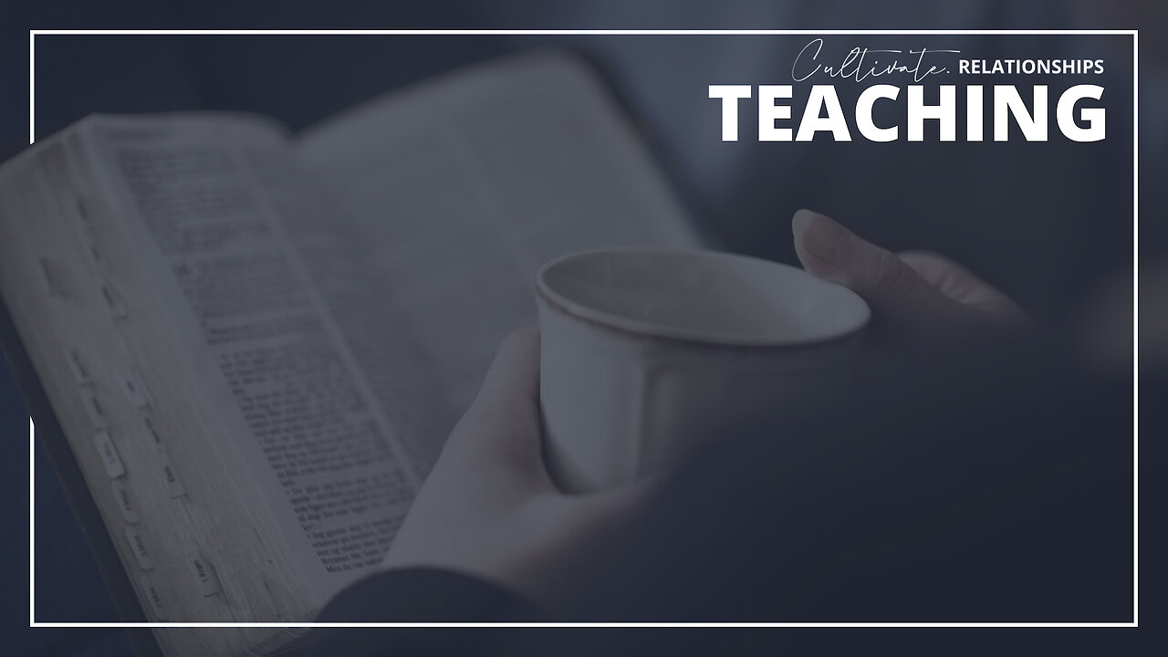 TEACHING | John 16.5-15 | Jesus Had To Go | Cultivate Relationships