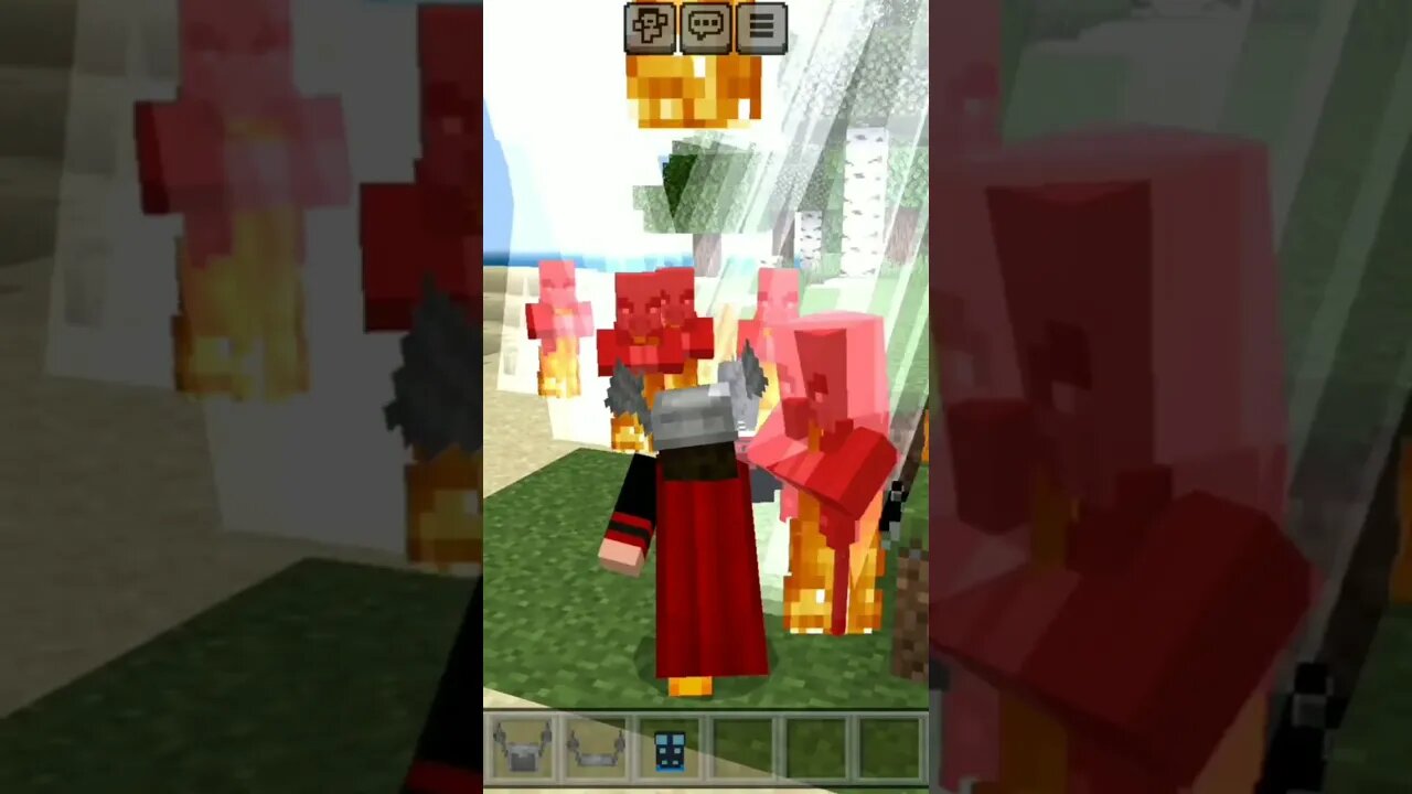 Thor no universo do minecraft!!! #minecraft #viral #gaming