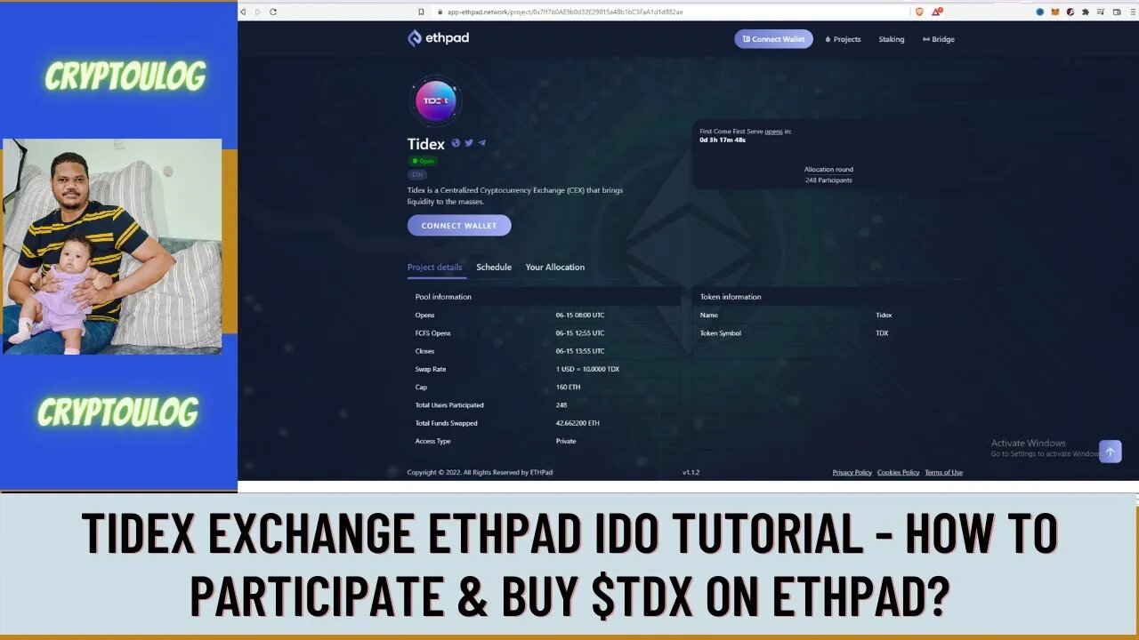 Tidex Exchange Ethpad IDO Tutorial - How To Participate & Buy $TDX On Ethpad?