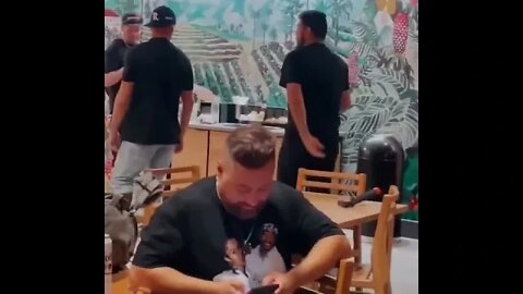 Nick and Nate Diaz practice in Starbucks