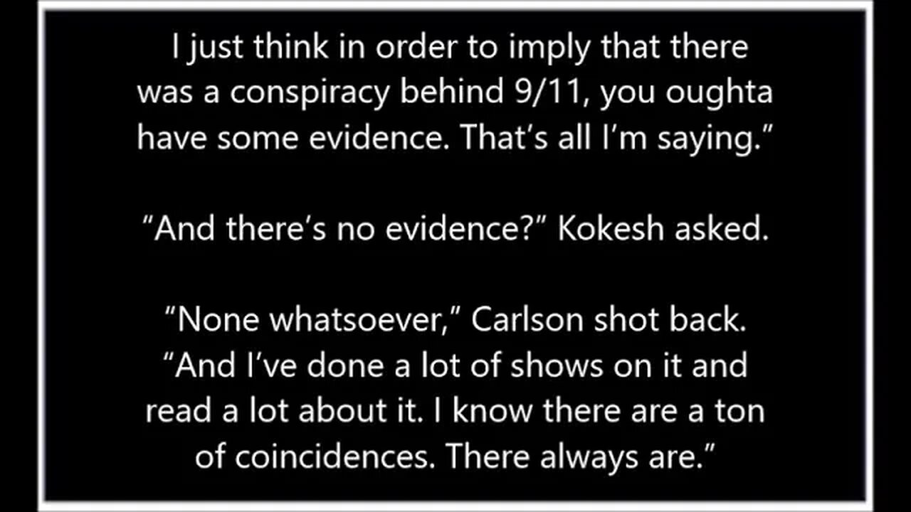 Tucker Carlson on 911