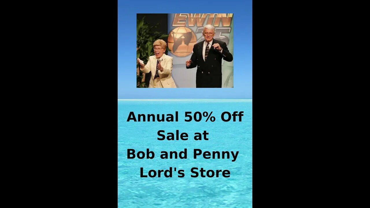 Annual 50% Off Sale at Bob and Penny Lord's Store