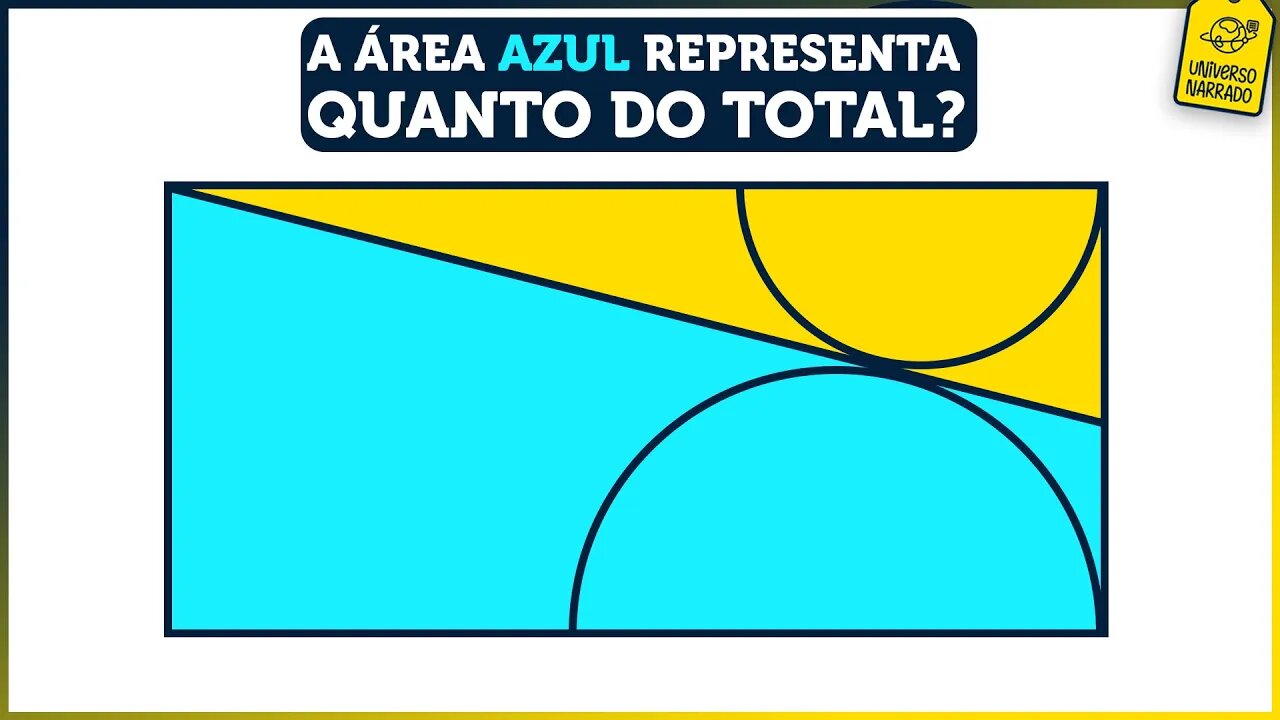 Calcule a ÁREA azul! (Matemática | Geometria Plana)