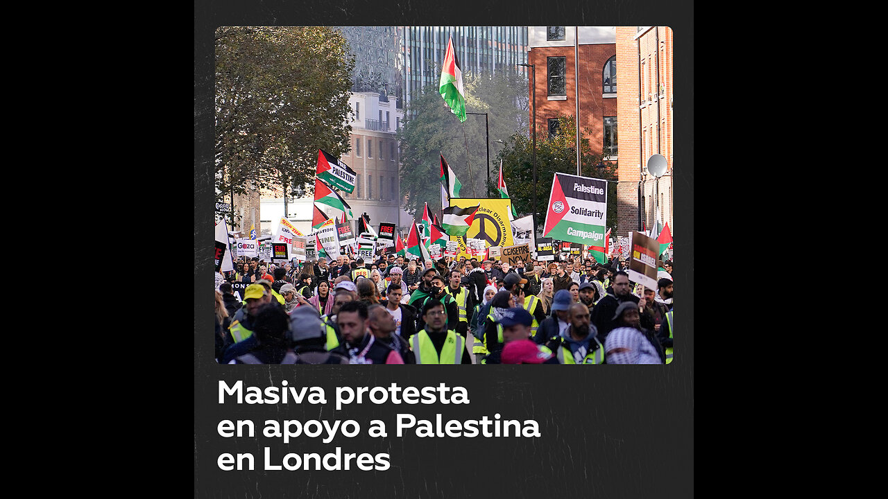 Más de 800.000 personas marchan en Londres en apoyo a Palestina