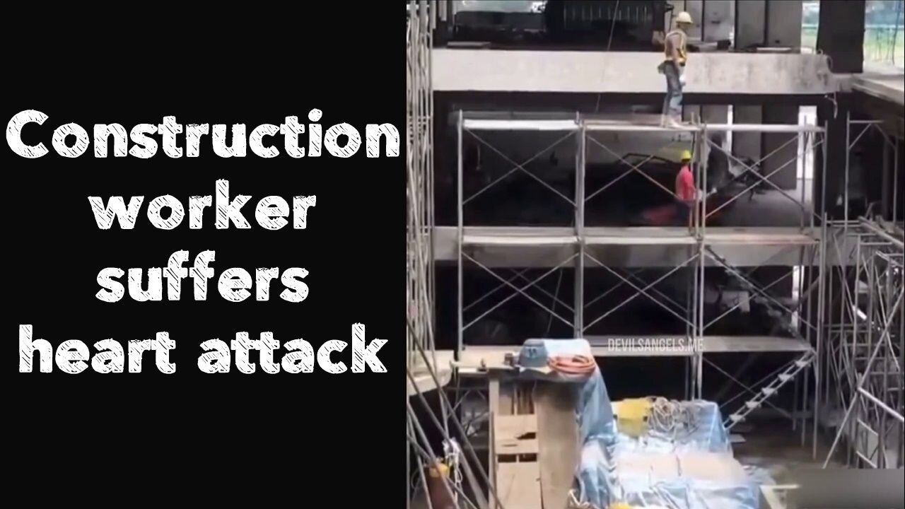 Construction worker suffers heart attack