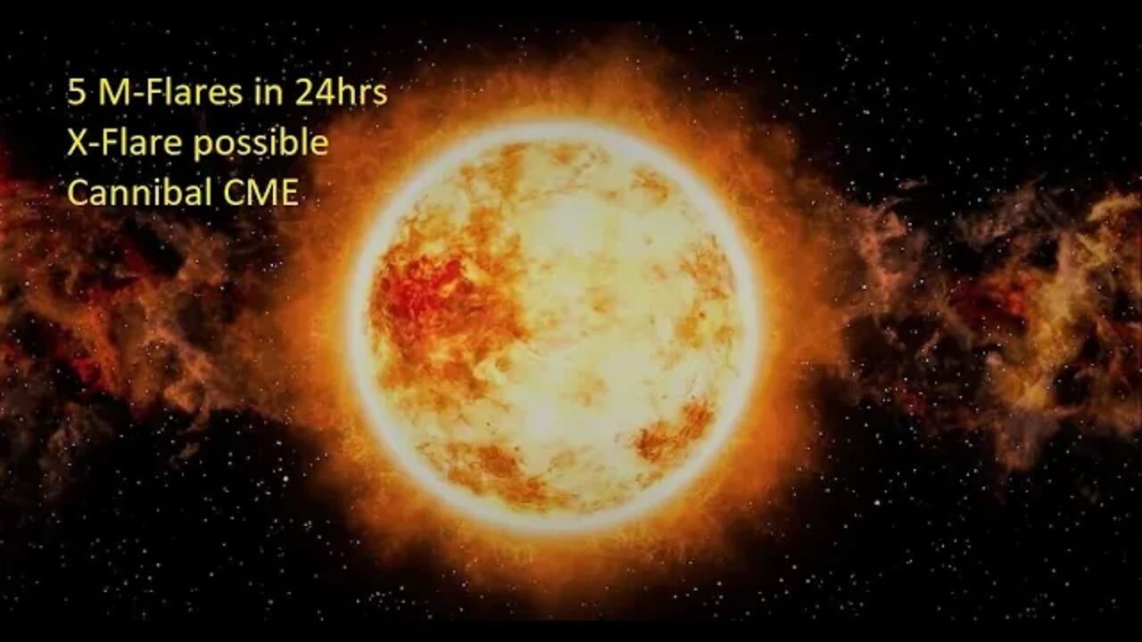 5 M-Flares in 24hrs, More to come...Could this be why? 08-16-22