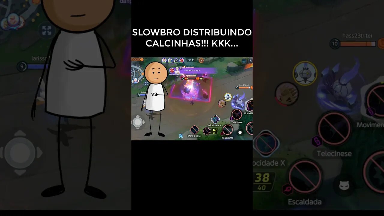 SLOWBRO BOTANDO CALCINHA NA GERAL 😍😱🤣POKÉMON UNITE #shorts