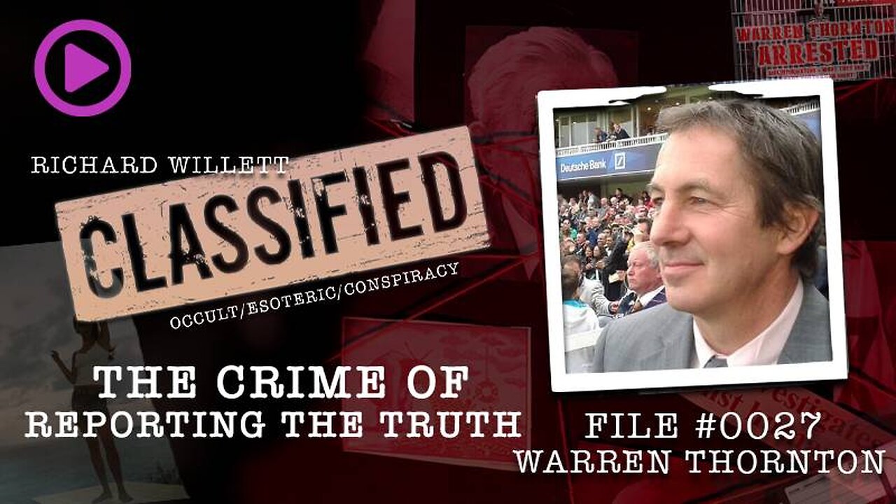 Arrested For Reporting The Truth About A Nazi - Warren Thornton (Classified on Ickonic.com)