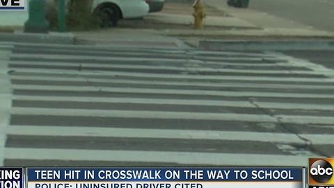 Teen hospitalized after hit by car on 59th Avenue in PHX