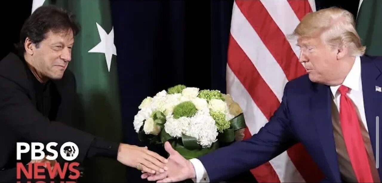 US President Donald Trump and Pakistan's PM Imran Khan On Kashmir...