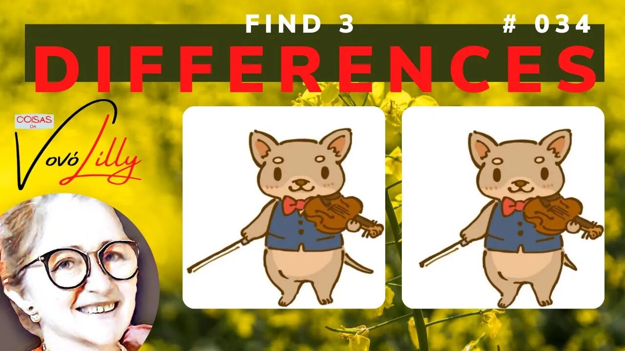 FIND THE THREE DIFFERENCE | CHALLENGE # 034 | EXERCISE YOUR MEMORY