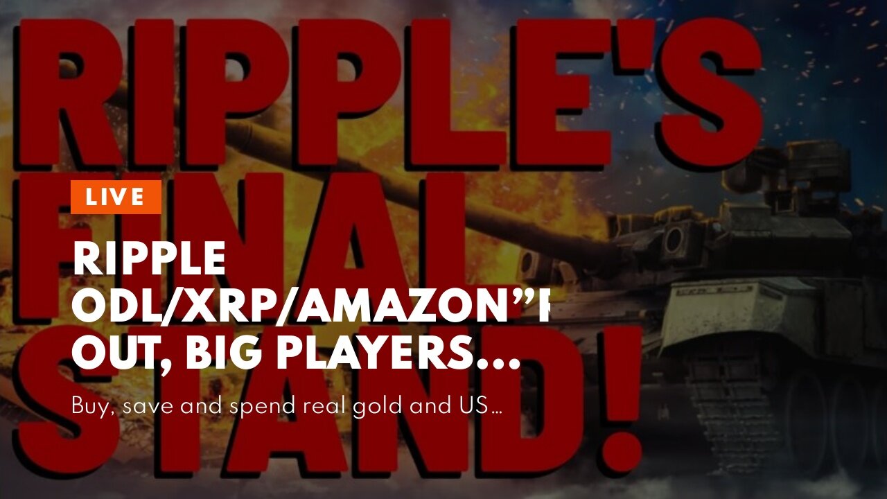 Ripple ODL/XRP/Amazon”Retail Out, Big Players In.” & FTX Disaster