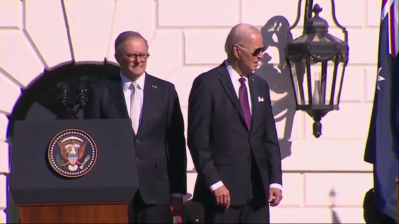 Biden Wraps Up Welcome Ceremony For Australian PM By Looking Very Confused, Awaiting Instructions