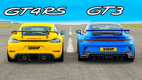 Porsche GT4 RS v GT3: DRAG RACE