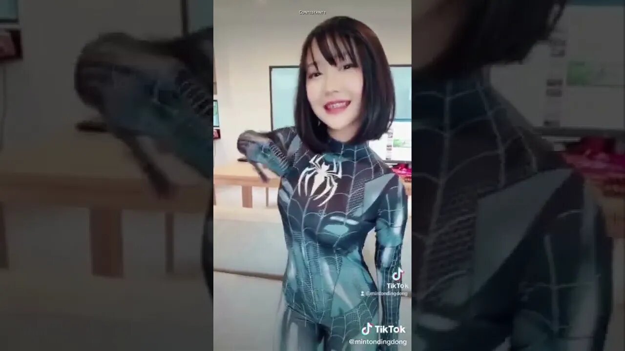 Rate the Girls: Best Spiderwoman Spidergirl Venom TikTok Cosplay Contest #2 (Spiderman) 🕷🖤 #shorts