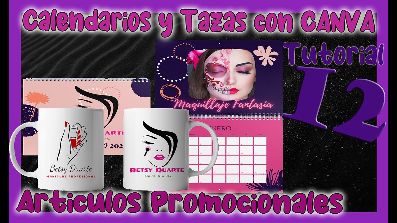 🆕 Como Diseñar e Imprimir ArtÃculos PROMOCIONALES con CANVA ✅ Tazas y Calendarios ✅ Tutorial 12
