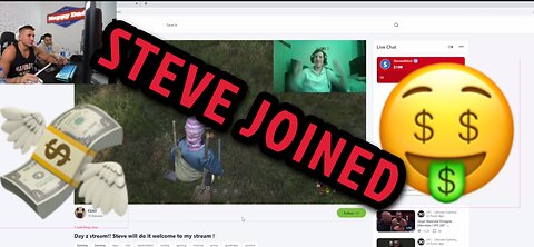 STEVEWILLDOIT RAIDS & DONATES TO ME ON MY STREAM! (REACTION)!