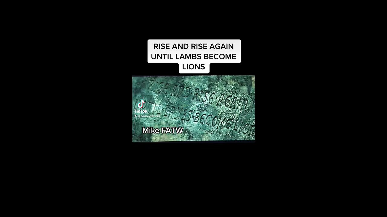 Rise and Rise Again Until a lambs Become Lions