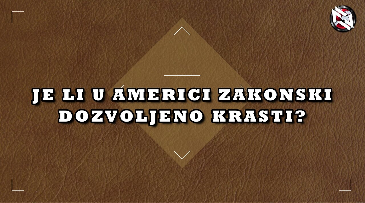 Je li u Americi dozvoljeno zakonski krasti?