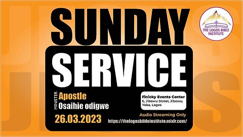 SUNDAY 2023-03-26 - DEAR BELIEVER, GET ANGRY AT POVERTY - APOSTLE OSAIHIE ODIGWE