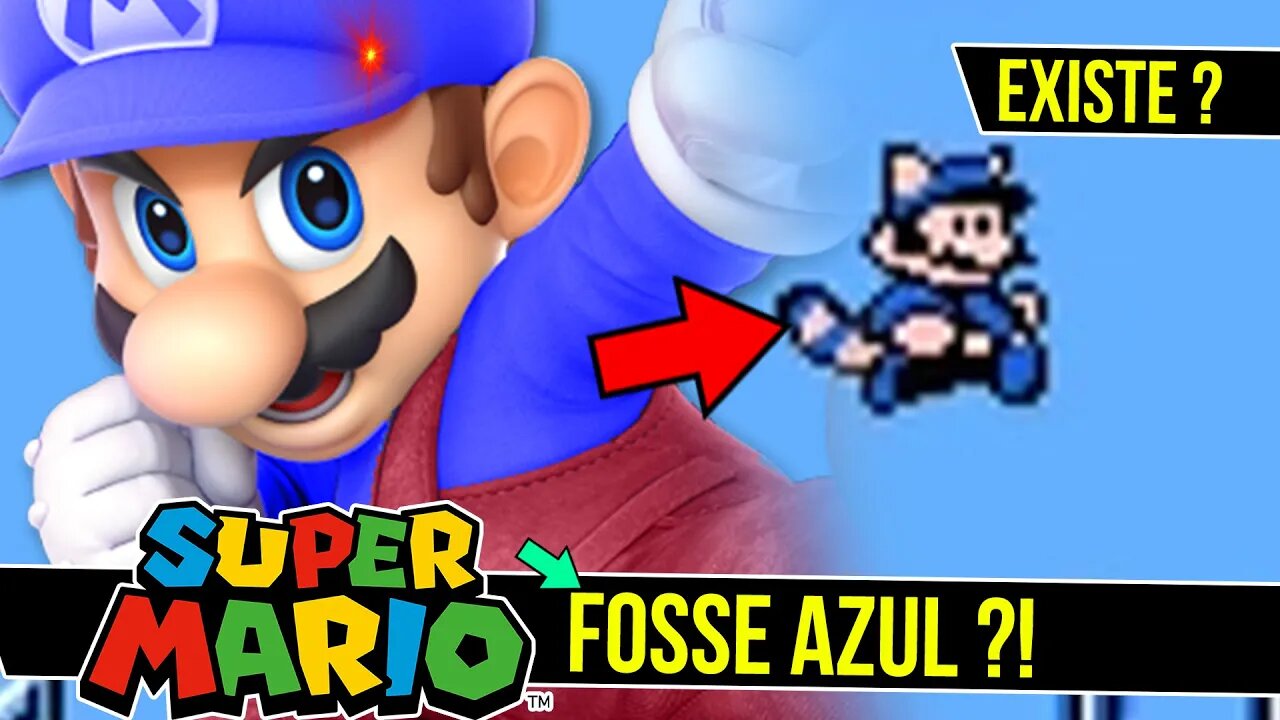 E se Super Mario Fosse AZUL ?! - Super Mario Blue #shorts