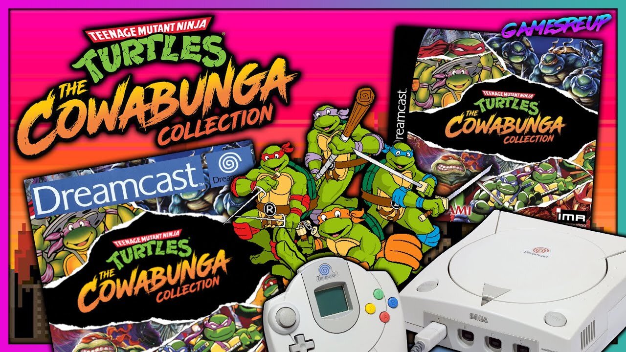 TMNT COWABUNGA COLLECTION FOR SEGA DREAMCAST | BEST COLLECTION YET! DOWNLOAD LINK INCLUDED | IMR