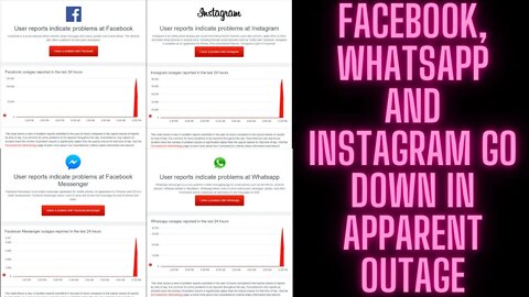 |NEWS| Instagram, Facebook, Facebook Messenger & Instagram Went Down👀