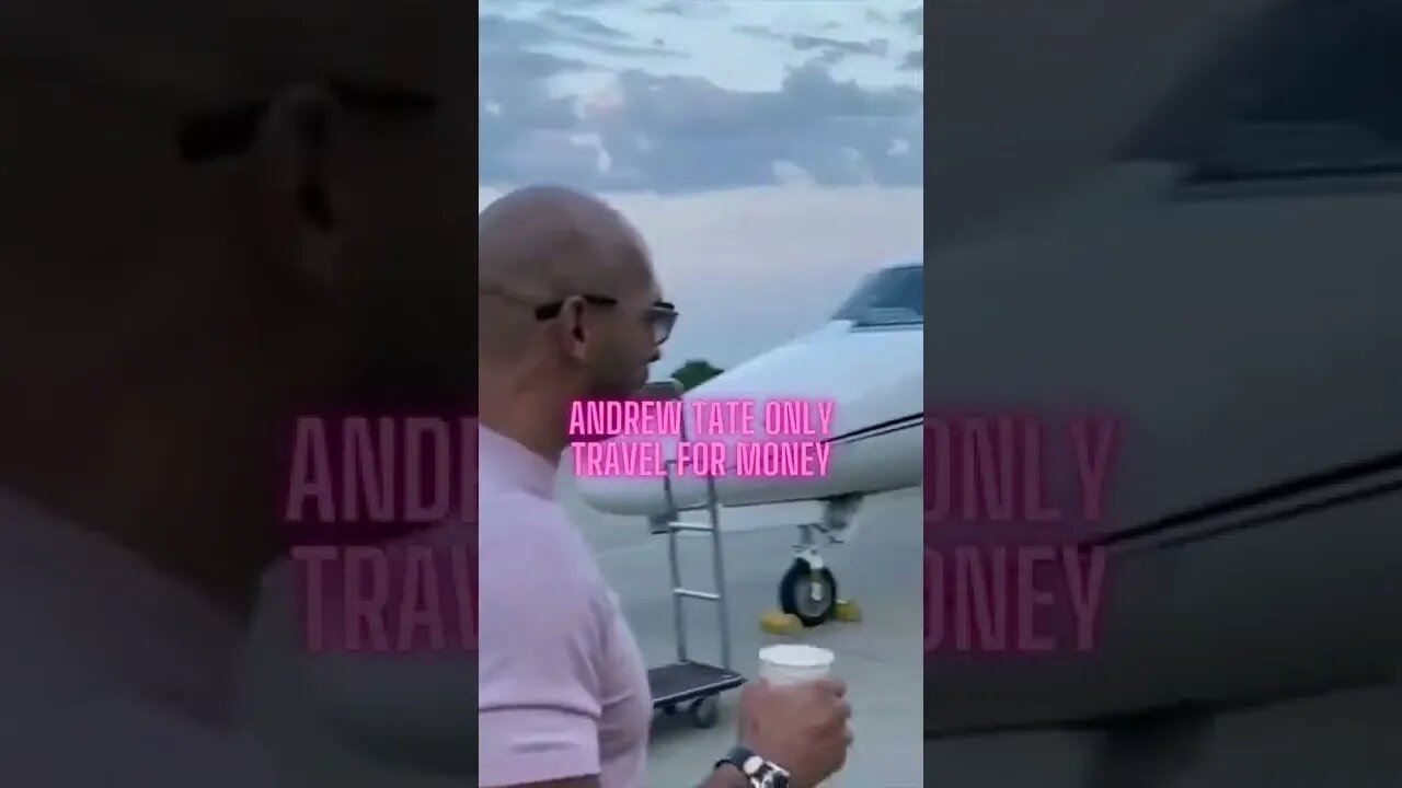 Andrew Tate only travel for money #Shorts