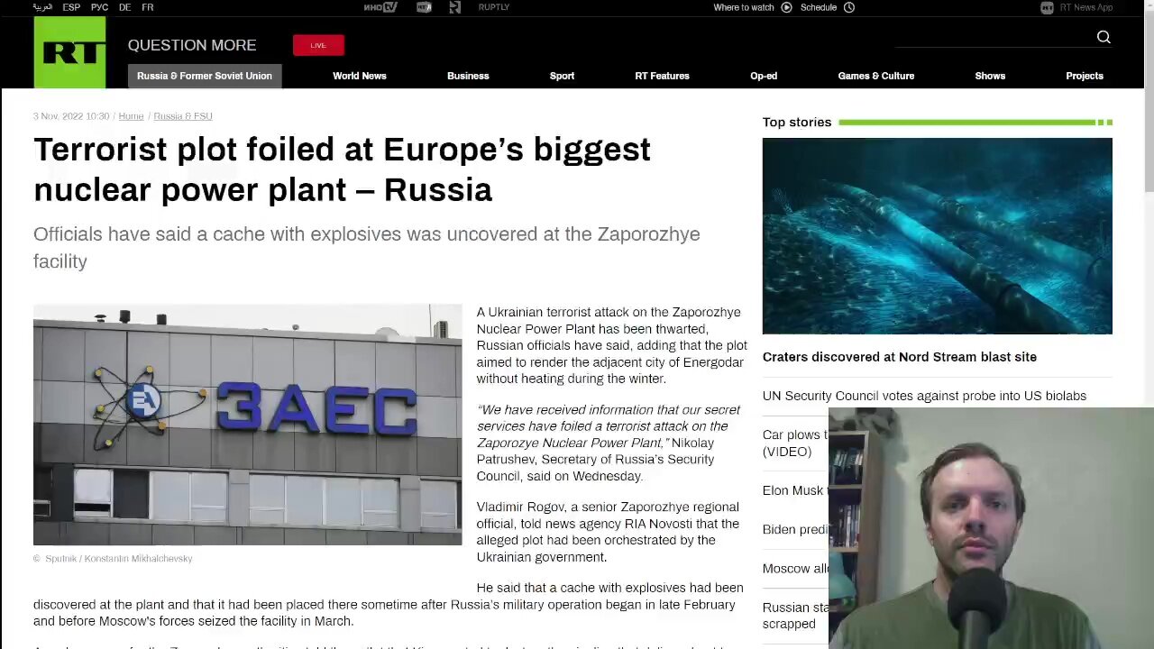 Terrorist plot foiled at Zaporozhye nuclear power plant