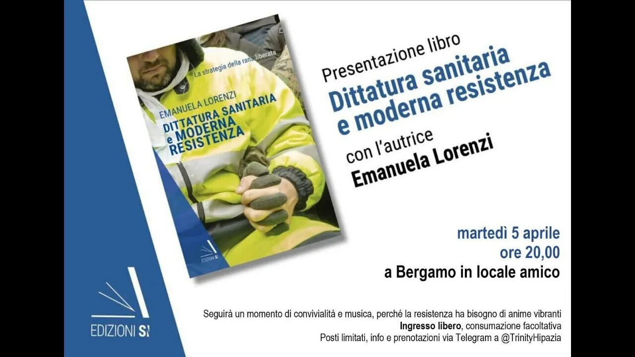 Presentazione libro Dittatura sanitaria e moderna resistenza