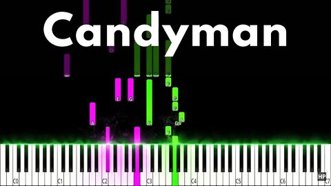 Candyman Jazz Piano Tutorial [No Talk]