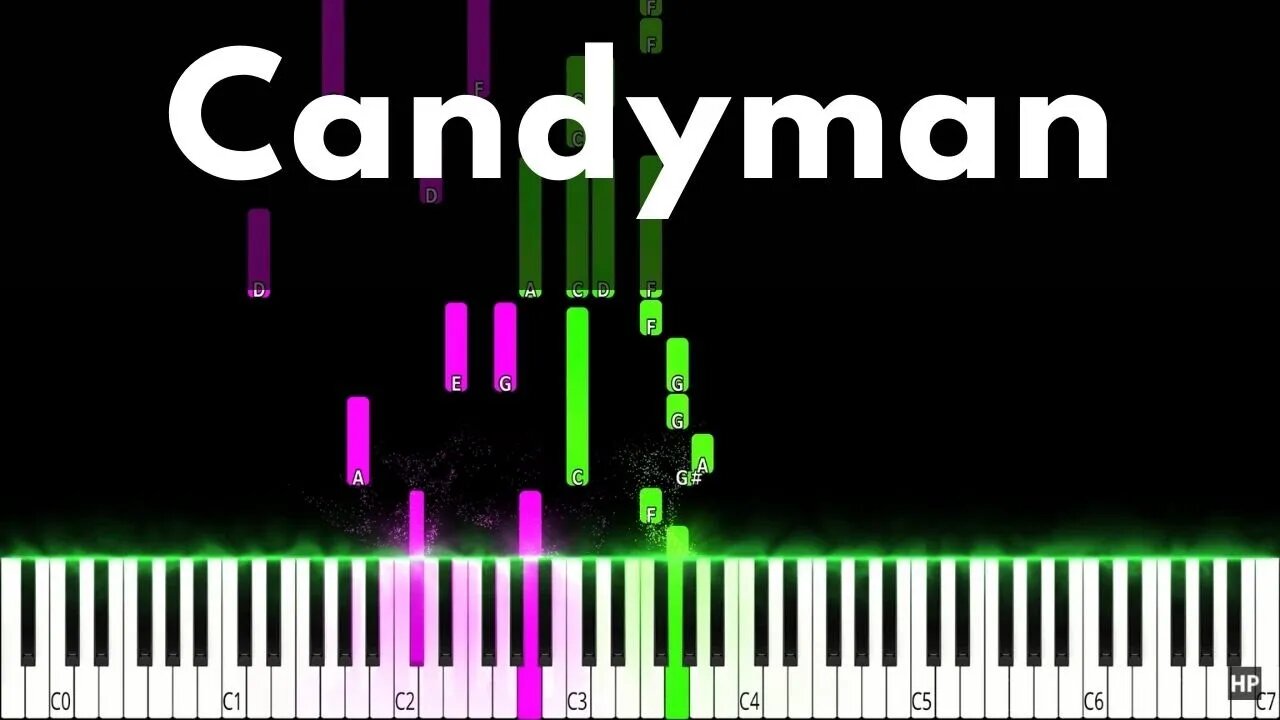 Candyman Jazz Piano Tutorial [No Talk]