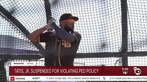 Fernando Tatis Jr. suspended for violating PED policy