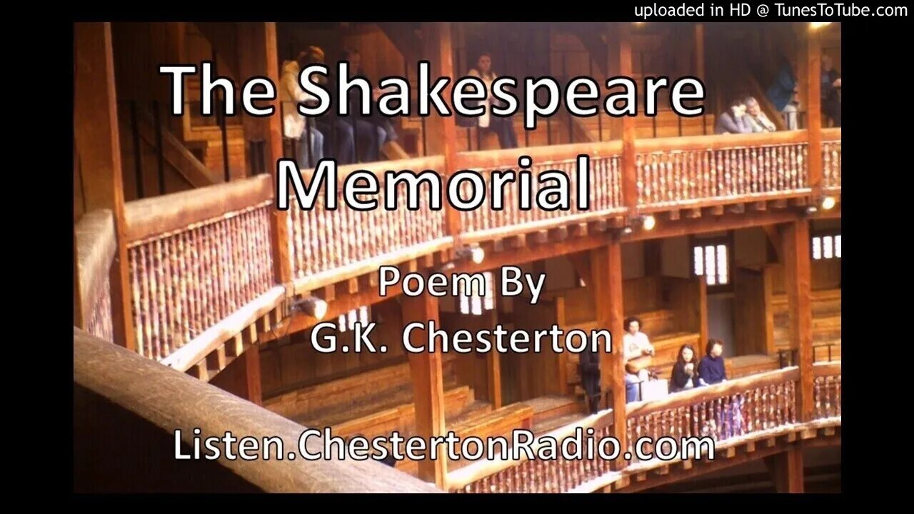 The Shakespeare Memorial - Poem By G.K. Chesterton